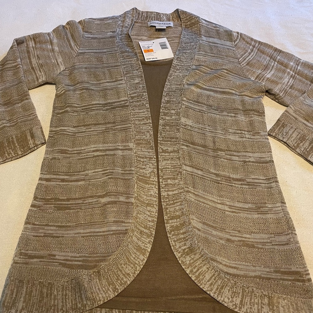 Sag harbor light net sweater top new with tags